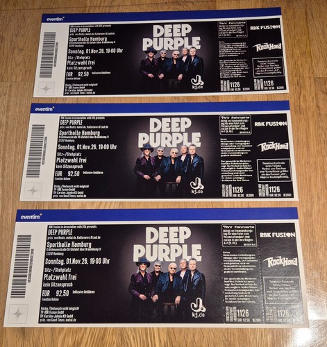 Deep purple biglietti - deep,