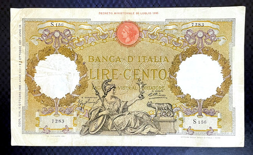 1931 italy 100 lire - 1931,