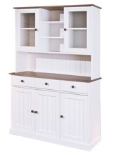 MOBILE SOGGIORNO CREDENZA WESTERLAND 5ANTE+3CASSETTI 131x45x181H PINO MASSELLO V