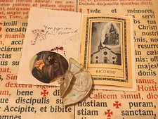 RARA RELIQUIA Congregazione dei Padri Passionisti: B.V. della Basella dipinta a mano!