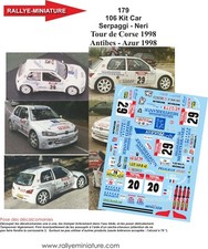 DECALS 1/24 REF 0179 PEUGEOT