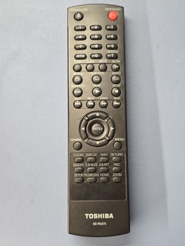 Toshiba dvd remote r0375 - dvd,