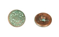 SG Set 4 bottoni rotondi in plastica anticato con gambo da cucire mm.20 x 20 x 8