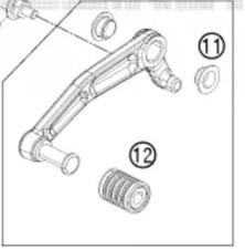 Leva cambio ktm duke