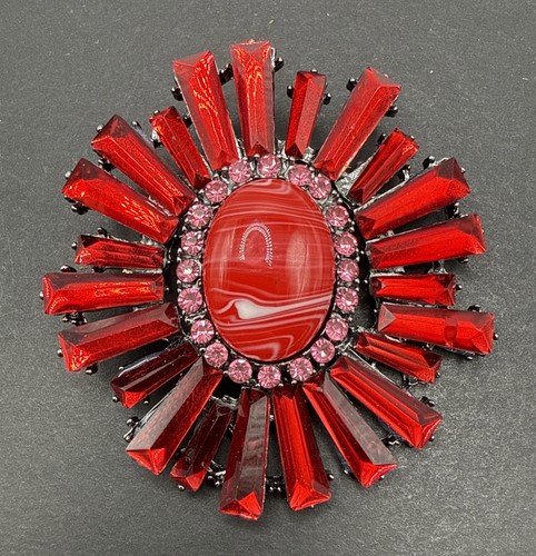 Enorme spilla rosso - enorme,