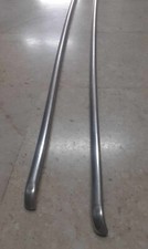 Coppia profili modanature gocciolatoio tetto cromati sagomati Fiat 126 (tutte)