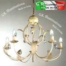 LAMPADARIO IN FERRO BATTUTO 5