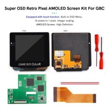 Schermo AMOLED Touch GBC Laminato Retro Pixel OLED LCD per GameBoy Color