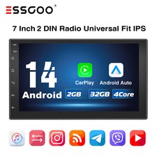 7" Apple Carplay Autoradio 2+32G Android 14 WIFI Bluetooth 2 DIN GPS NAVIGATION