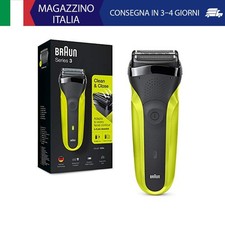 Braun Serie 3 300 Rasoio Elettrico Barba, Wet&Dry, Regolabarba Uomo, Rasoio Barb