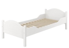 Solido letto bianco in Pino