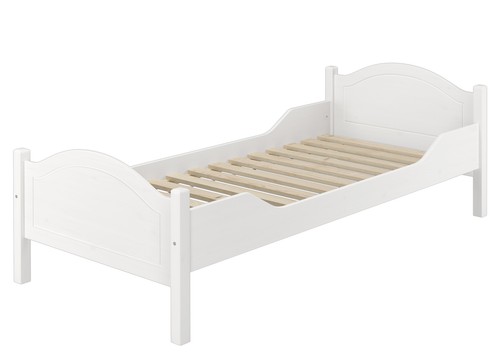 Solido letto bianco - in, pino