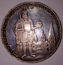 medaglia, Sede Vacante -1715 ARGENTO Replica della Moneta nel 1973