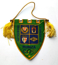 Gagliardetto Monza Autodromo nazionale F1 originale anni '50 60' 10 x 10,7 cm