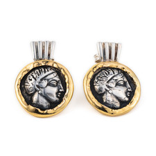 Orecchini Athena Coin Argento