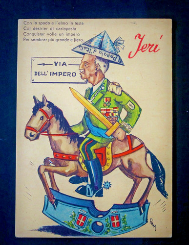 Cartolina satirica contro - cartolina,