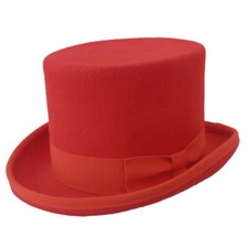 Red wool felt - wool, hat