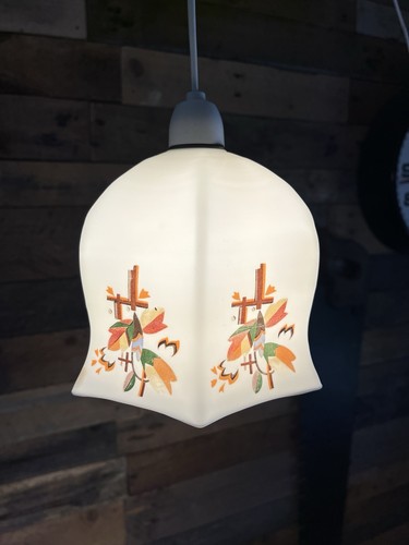 Lampada art deco opalino - 1,