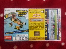Biglietto lotteria italia - lotteria, 2017