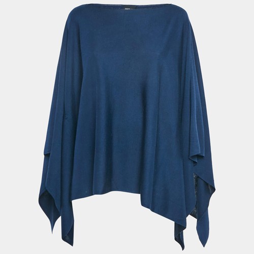 Poncho giorgio armani blu navy - armani,