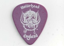 Motorhead Lemmy Kilmister Plettro Chitarra 2008 Motorizer Tour Firma Plettro