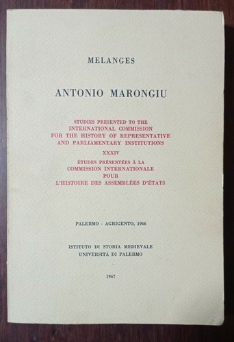 Antonio marongiu melanges - antonio,