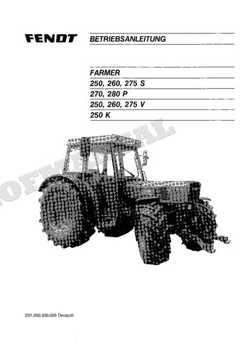 Fendt farmer 250 260 - 260, 275