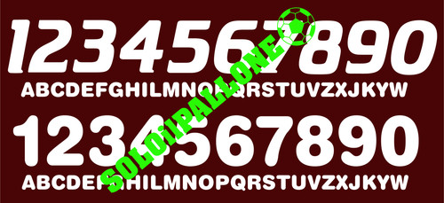 Kit nome numero maglia - numero,