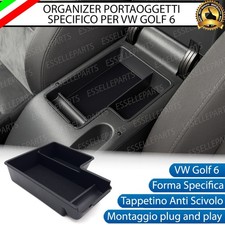 VANO PORTAOGGETTI PER BRACCIOLO PER VW GOLF 6 PORTA OGGETTI SPECIFICO ORGANIZER
