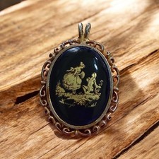 Ciondolo cammeo Limoges Castel