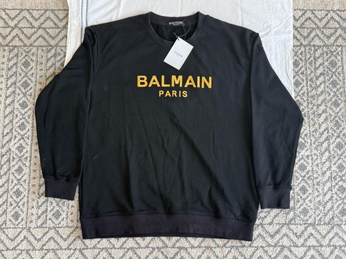 Felpa girocollo balmain paris - balmain,