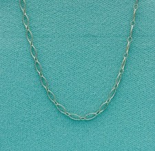 Collana maglia ovale argento