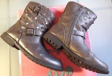 Scarpe stivali bassi stivaletti grigio borchie bambina ragazza donna n. 37 ASSO