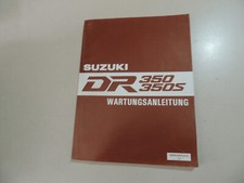 Werkstatthandbuch Reparatur Wartung Suzuki DR 350 S SH  1990-1992