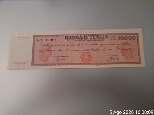 000 lire titolo - lire,