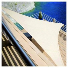 TENDA VELA OMBREGGIANTE PARASOLE DA ESTERNO TERRAZZE GIARDINO TRIANGOLARE 4 X 4 