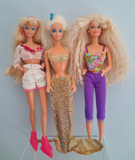 1991 Lotto Barbie Teen Talk, Rollerblade, Mermaid Mattel