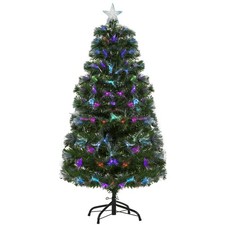 HOMCOM Albero di Natale Artificiale 120cm in PVC con 130 Luci LED
