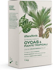 Concime Piante Verdi Tropicali 1Kg - Fertilizzante Naturale per Cycas Con Azoto 