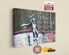 Banksy Canvas Print Draw The