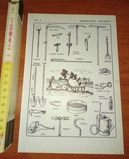 Agricoltura: strumenti, 1939