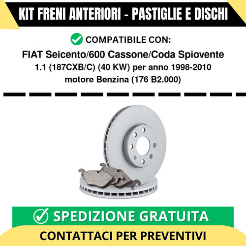 Kit freni anteriori fiat - kit,