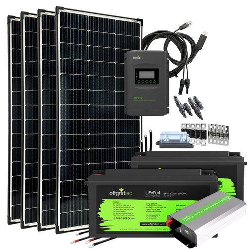 Impianto solare 600w 2x200ah - solare,