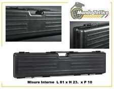 Valigia custodia rigida porta fucile fodero 81 cm hard case caccia softair 