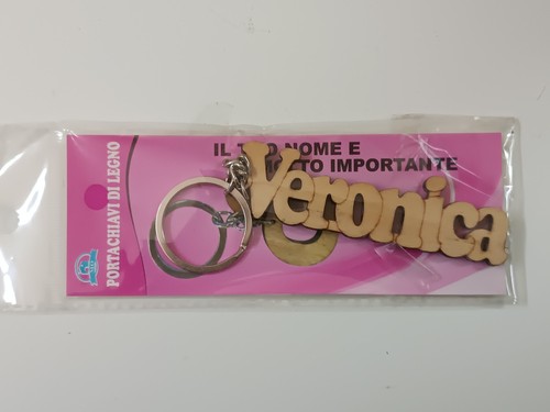 Portachiavi legno con nome - legno,