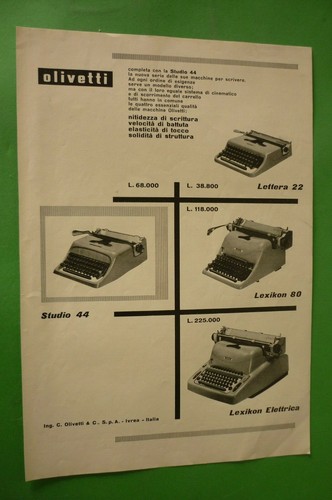 Olivetti macchine scrivere - macchine,