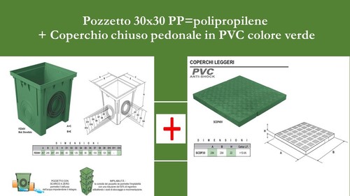 Pozzetto polipropilene - pozzetto, pp=polipropilene