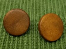 Wooden Stud Earrings Brown