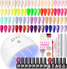 Kit Semipermanente Unghie e Lampada 20 Colori + 5pz Smalti Semipermanenti Colore