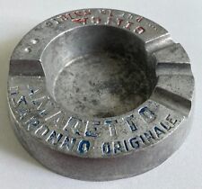 AMARETTO DI SARONNO Posacenere in alluminio ANNI '40/'50